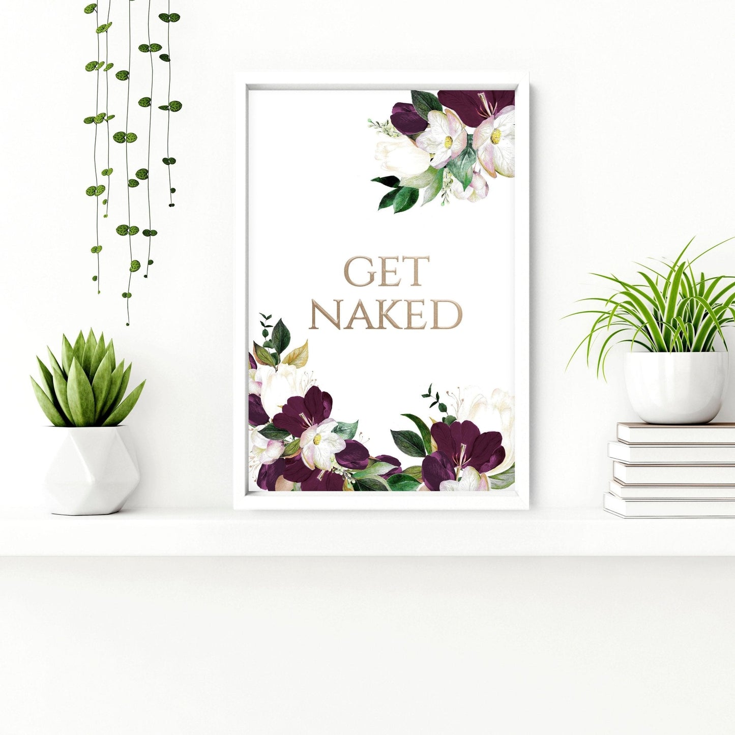 Classy Bathroom Wall Art | Set of 3 Framed Bathroom Prints