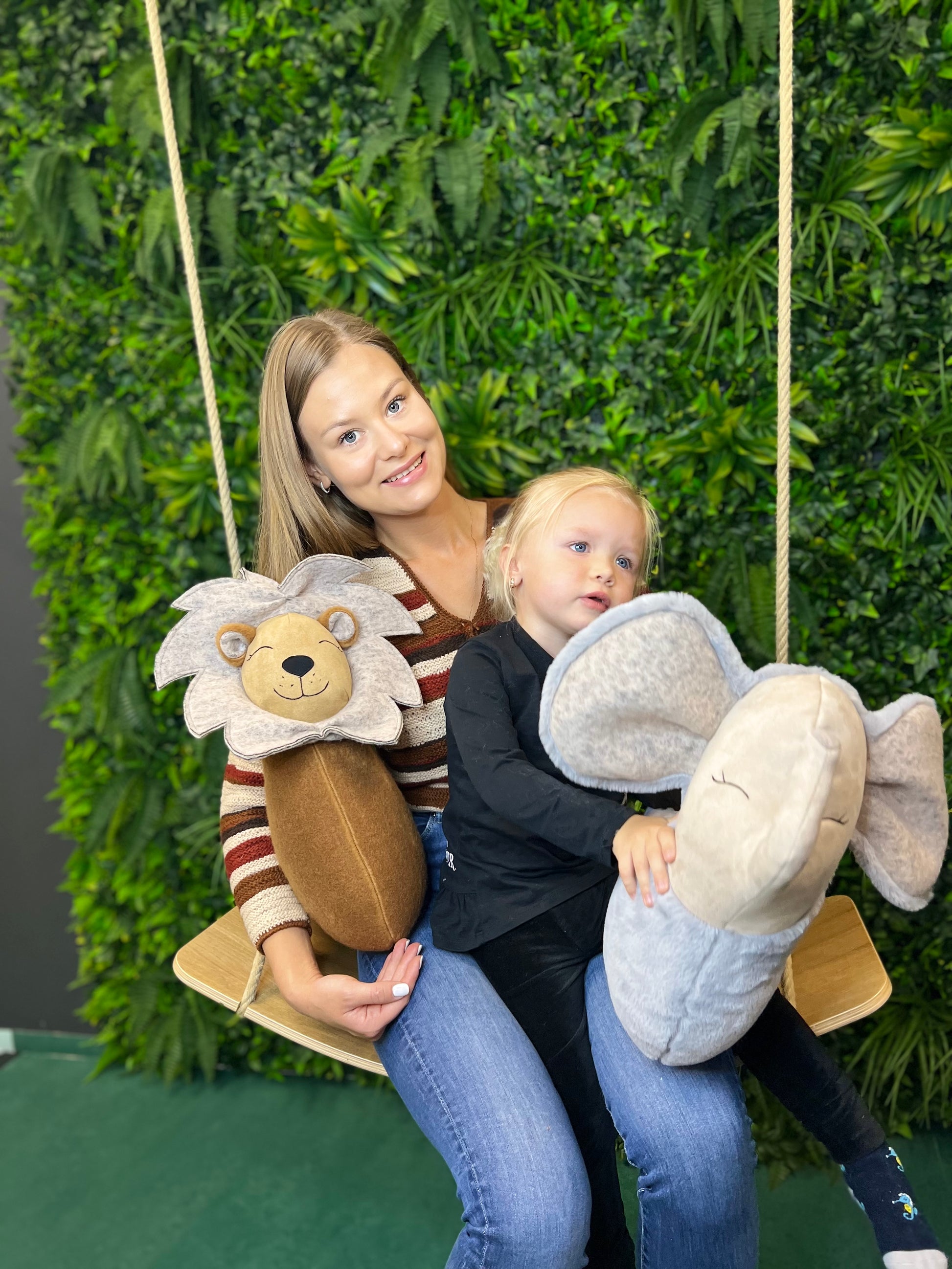 Handmade Lion Soft Toy-Pillow – 45cm Plush Cushion | Llama Wool Blend | Gentle & Travel-Friendly | From Lithuania