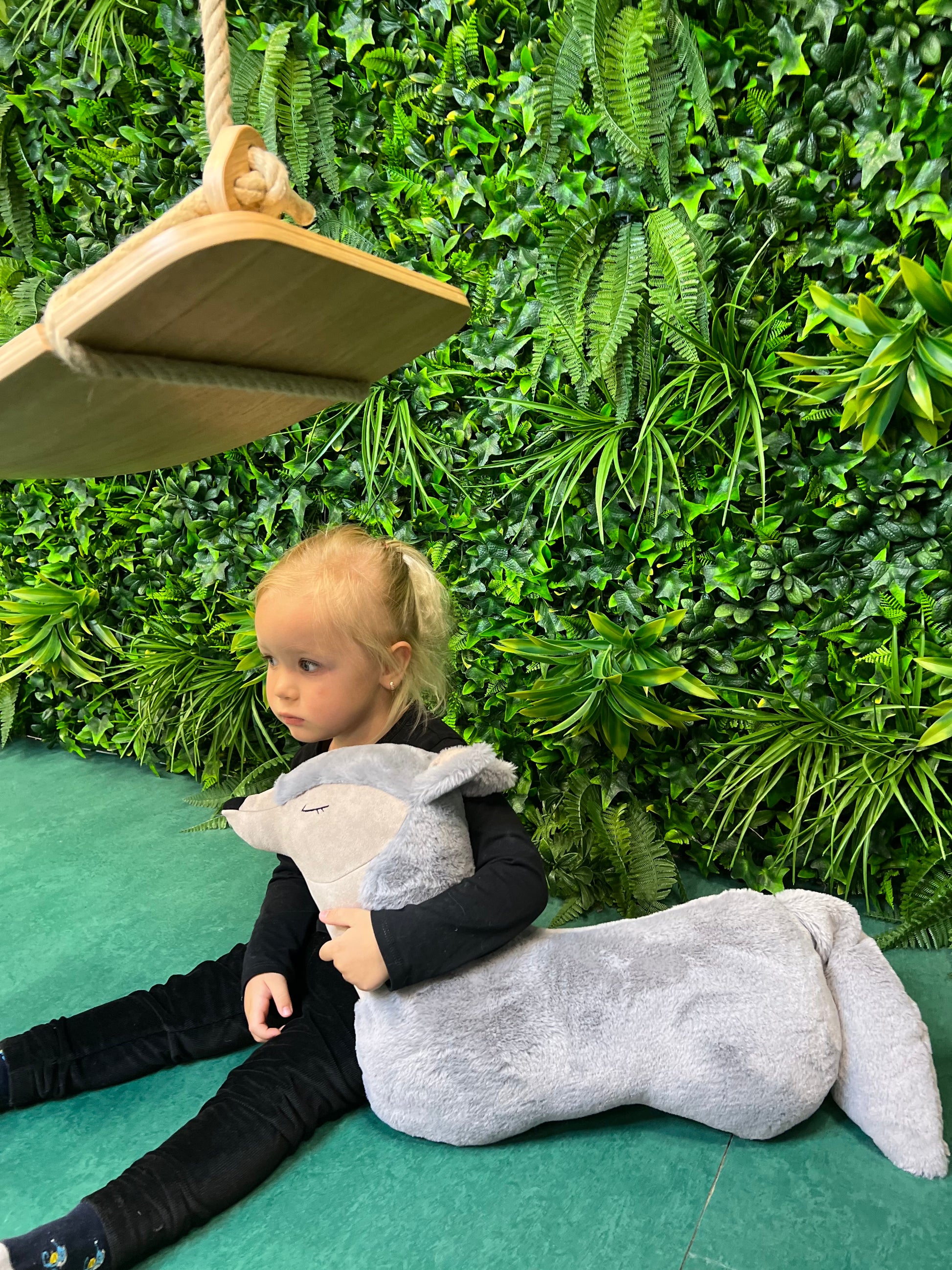 Handmade Wolf Soft Toy-Pillow – 45cm Grey Forest Guardian | Plush Travel Buddy | From Lithuania