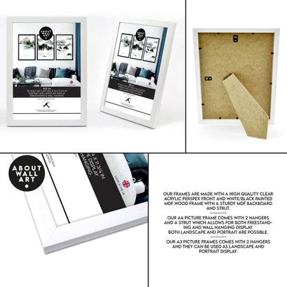 Classy Bathroom Wall Art | Set of 3 Framed Bathroom Prints