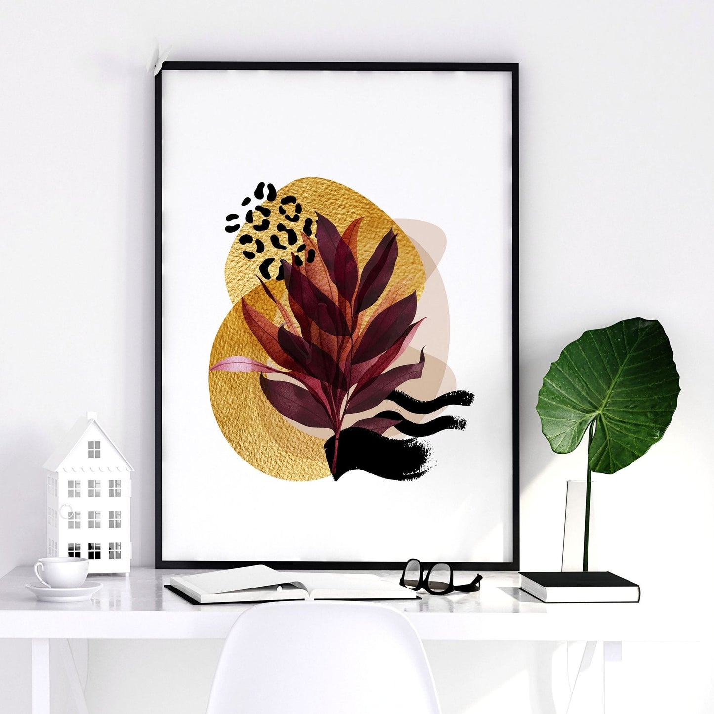 Botanische Muse | 3er-Set auffälliger Wandkunstdrucke für ihr Home Office