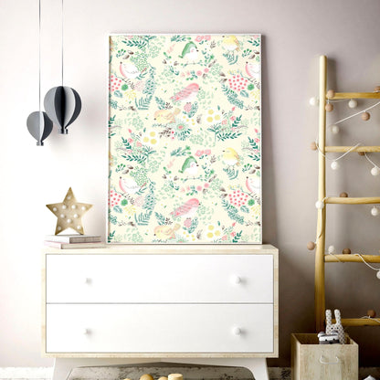 Woodland Nursery Wall Art | Set of 2 Prints for Girls