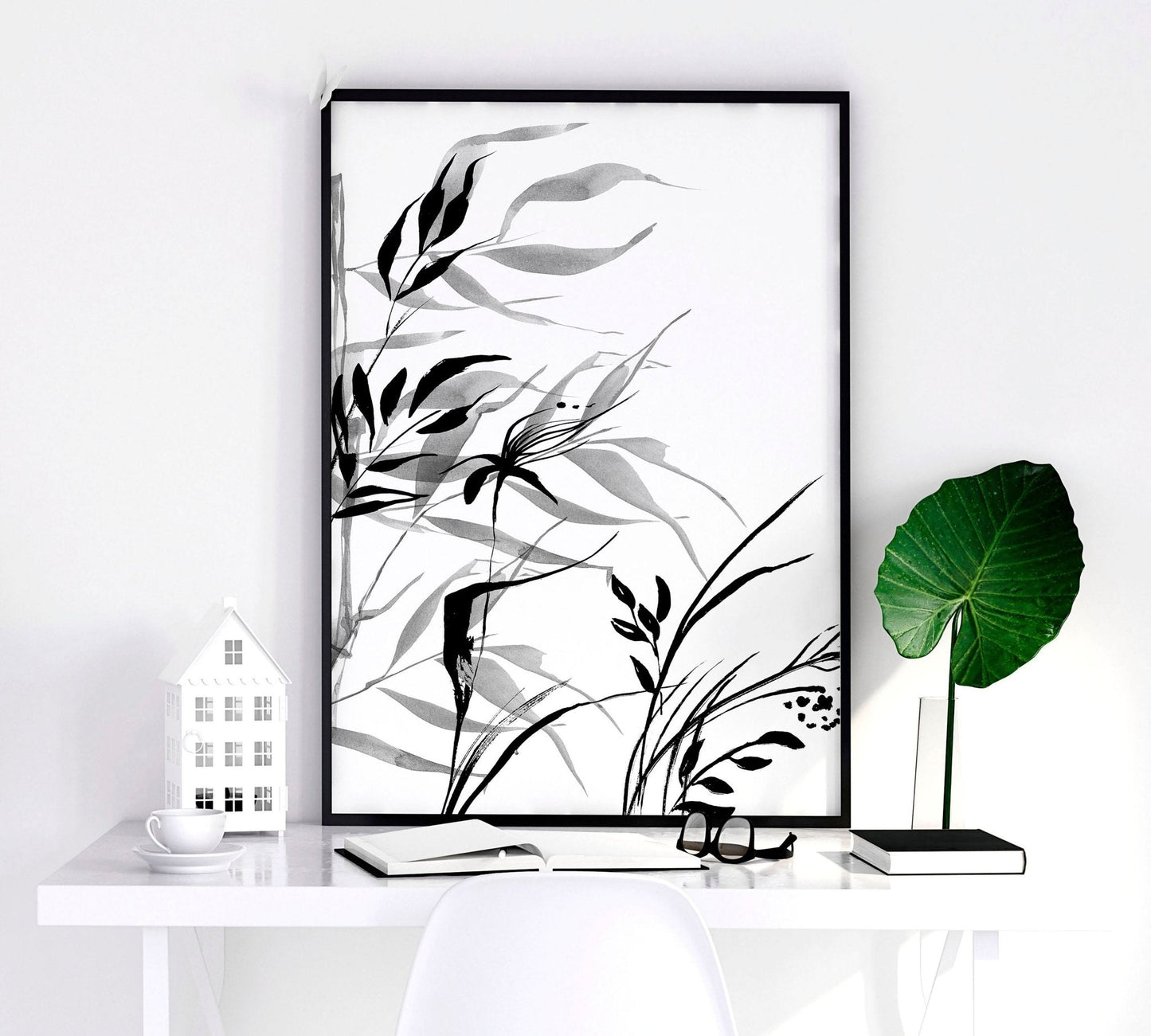 Crimson Bloom | 2er-Set gerahmte Pfingstrosen-Wandkunstdrucke