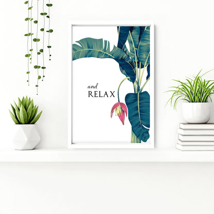 Tropical Wall Art for Bathroom | Set of 2 Botanical Prints